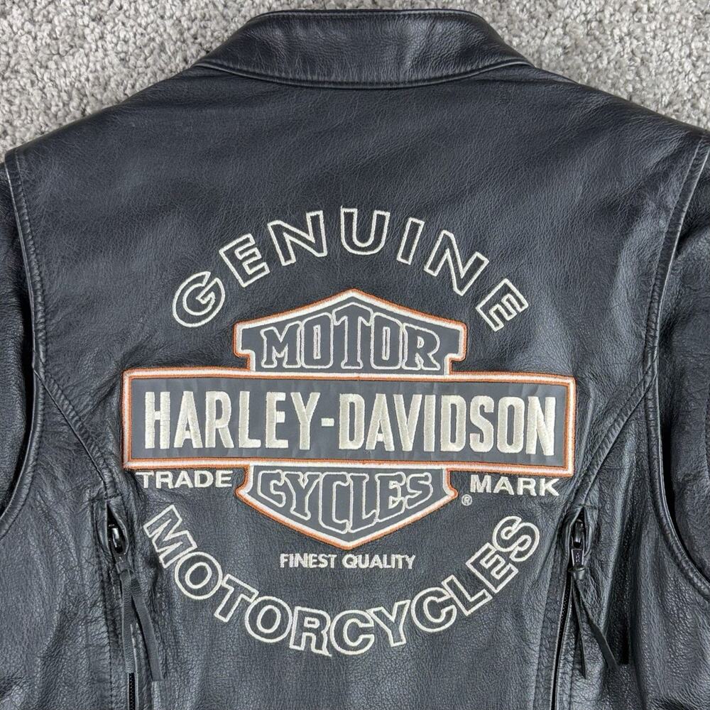2008 HARLEY DAVIDSON-Women's Sz Small-Miss Enthusiast Leather Motorcycle Jacket